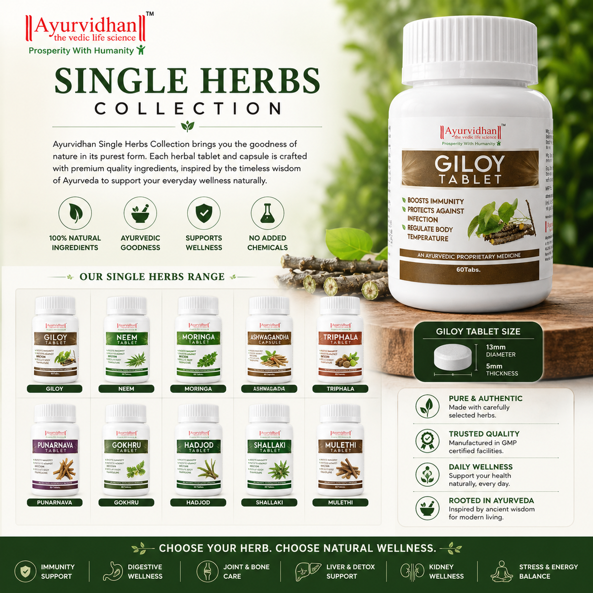 Ayurvedic Single Herbs Collection