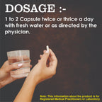 Recommended dosage instructions for Anatone Ayurvedic capsules
