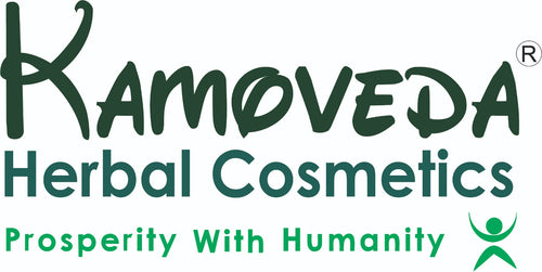 Kamoveda Herbal Cosmetics natural Ayurvedic beauty products logo