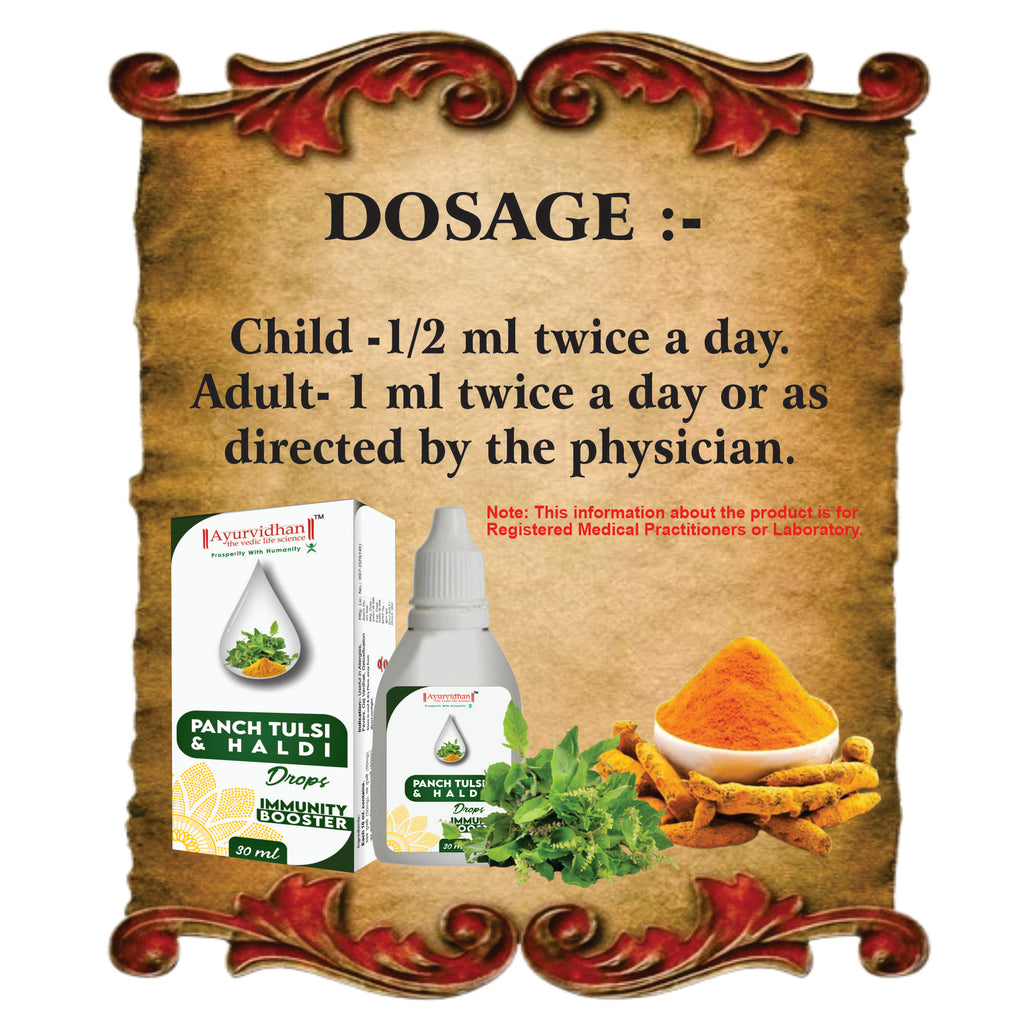 Panch Tulsi & Haldi Drops - Immunity Booster, 30ml