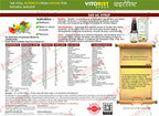 Vitorist Syrup packaging with nutritional information and ingredients listed.