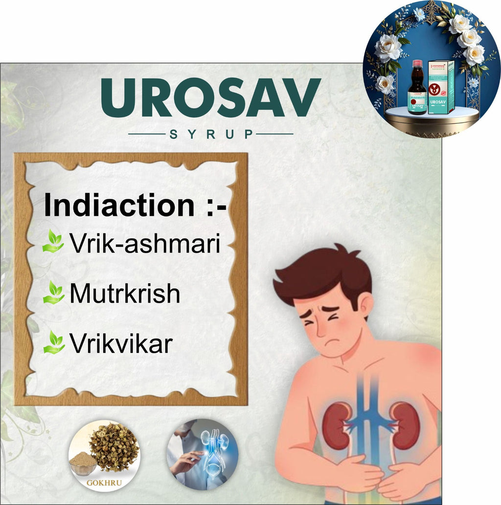 Urosav Kidney Care & Stone Breaker Syrup (200ml) | Ayurvedic Urinary Tract Support