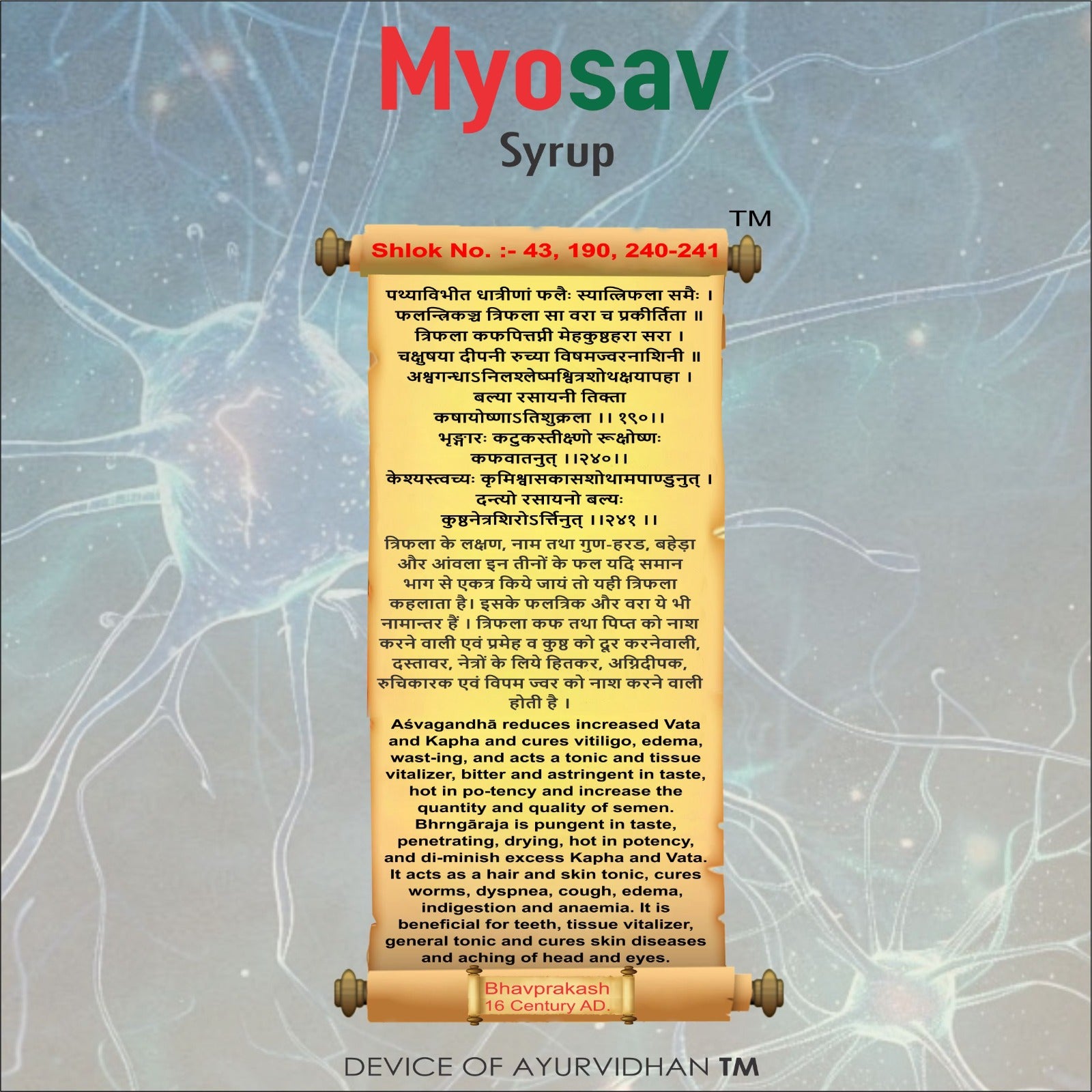 Myosav Syrup 200ml | Ayurvedic Tonic for Strength & Vitality