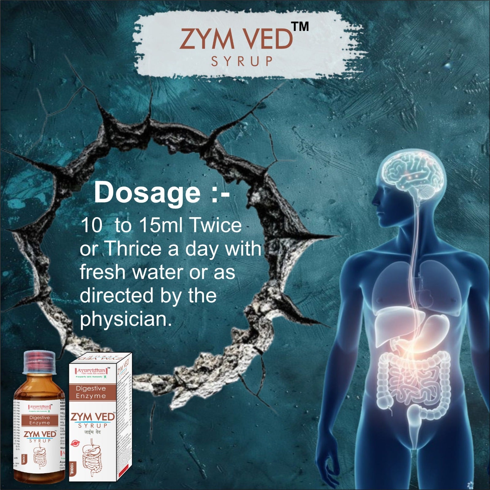 Zym Ved Syrup – Ayurvedic Digestive Enzyme Syrup for Healthy Digestion