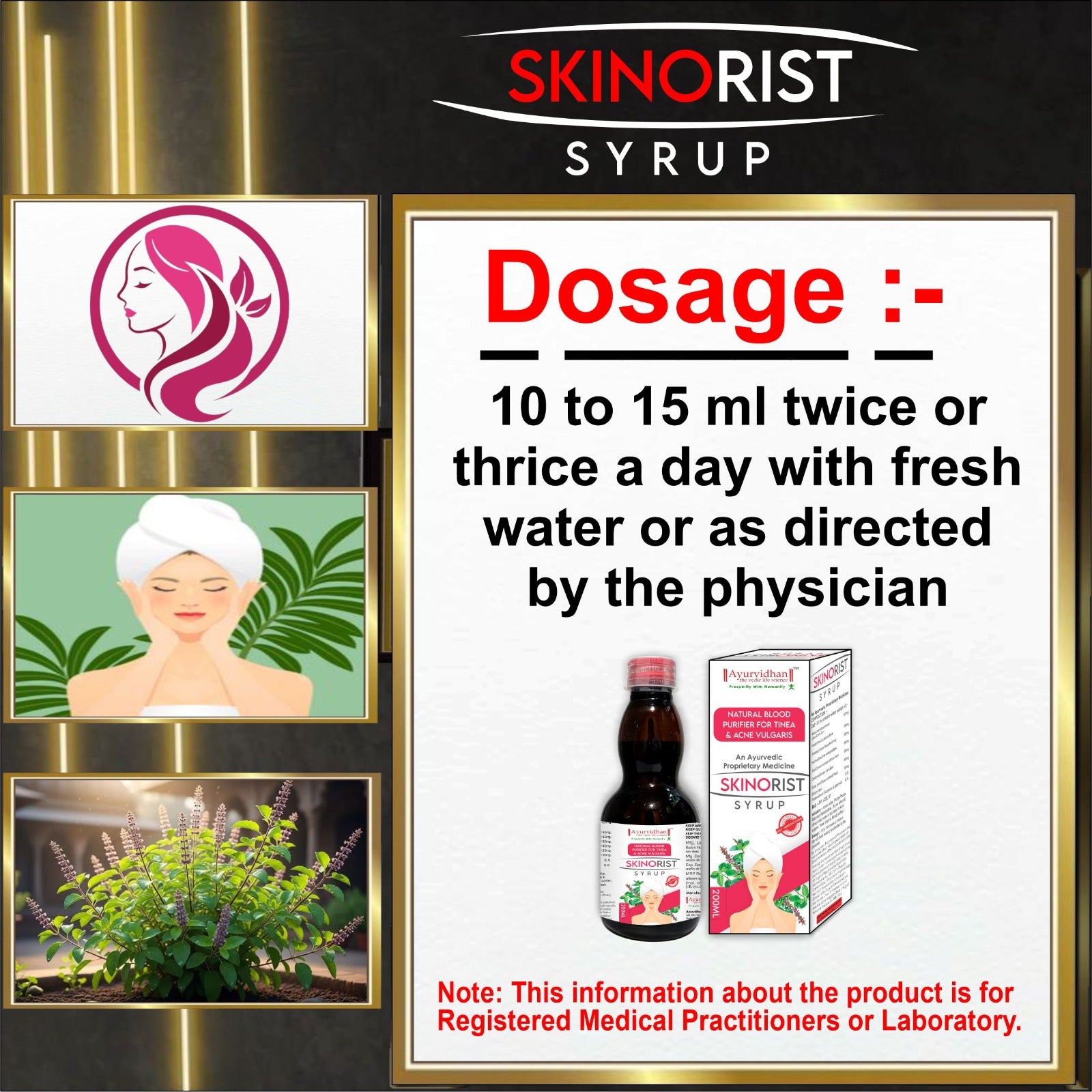Skinorist Blood Purifier Syrup (200ml) | Ayurvedic Remedy for Acne & Clear Skin