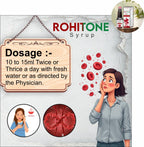 Rohitone Syrup 220ml | Ayurvedic Iron & Hemoglobin Tonic