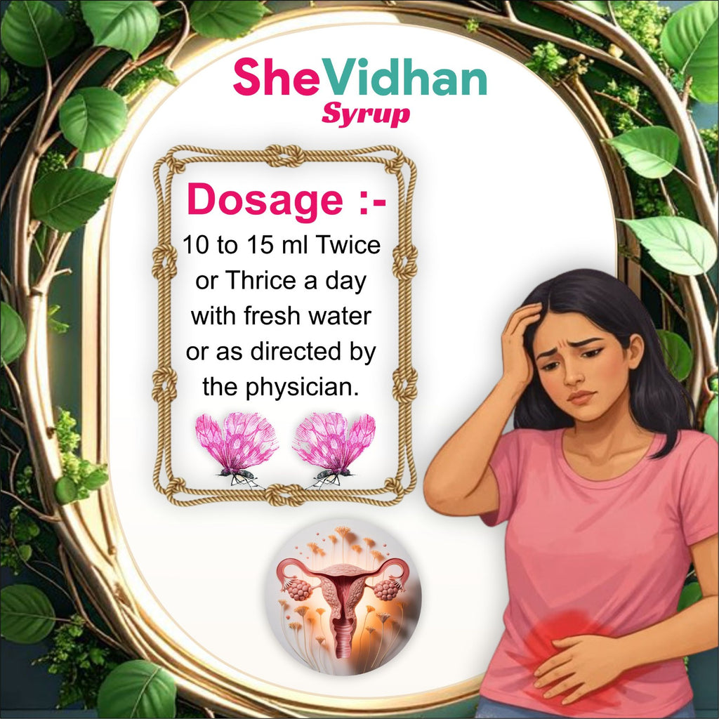 Shevidhan Uterine Tonic Syrup (300ml) | Ayurvedic Blood Purifier & Pelvic Support