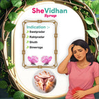 Shevidhan Uterine Tonic Syrup (300ml) | Ayurvedic Blood Purifier & Pelvic Support