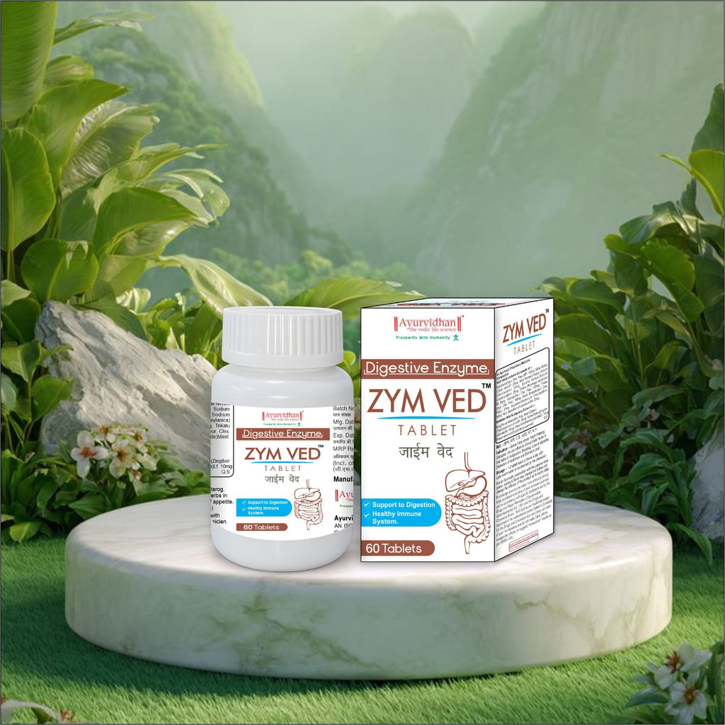 ZYM VED™ Ayurvedic Digestive Enzyme Tablet | Natural Digestive Support