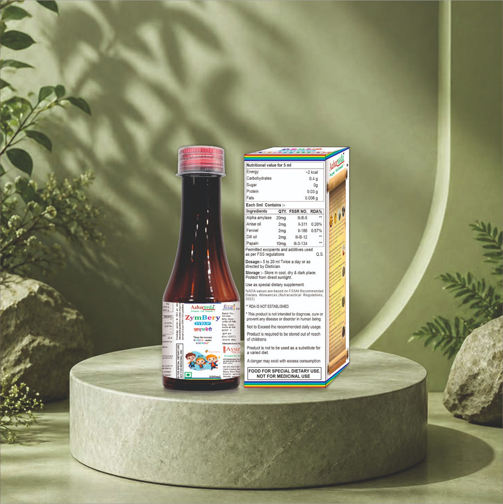 ZymBery Digestive Enzyme Syrup 220ml | Alpha Amylase Syrup