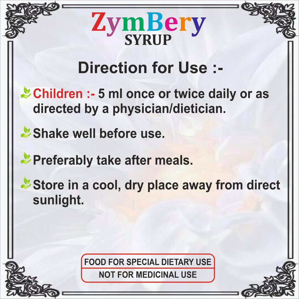 ZymBery Digestive Enzyme Syrup 220ml | Alpha Amylase Syrup