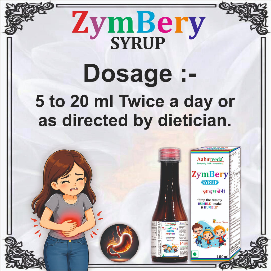 ZymBery Digestive Enzyme Syrup 220ml | Alpha Amylase Syrup