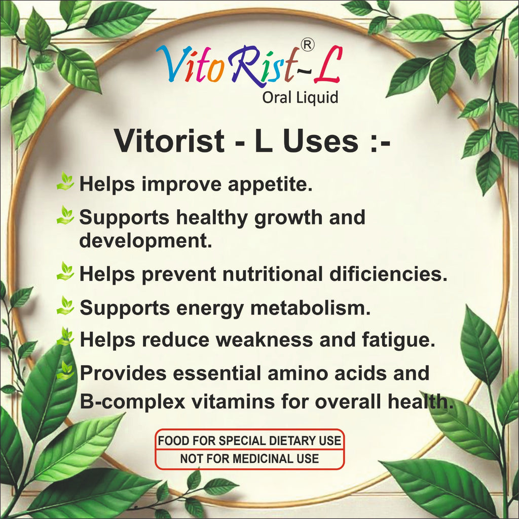 VitoRist-L Oral Liquid 100ml with L-Lysine & Vitamin B Complex