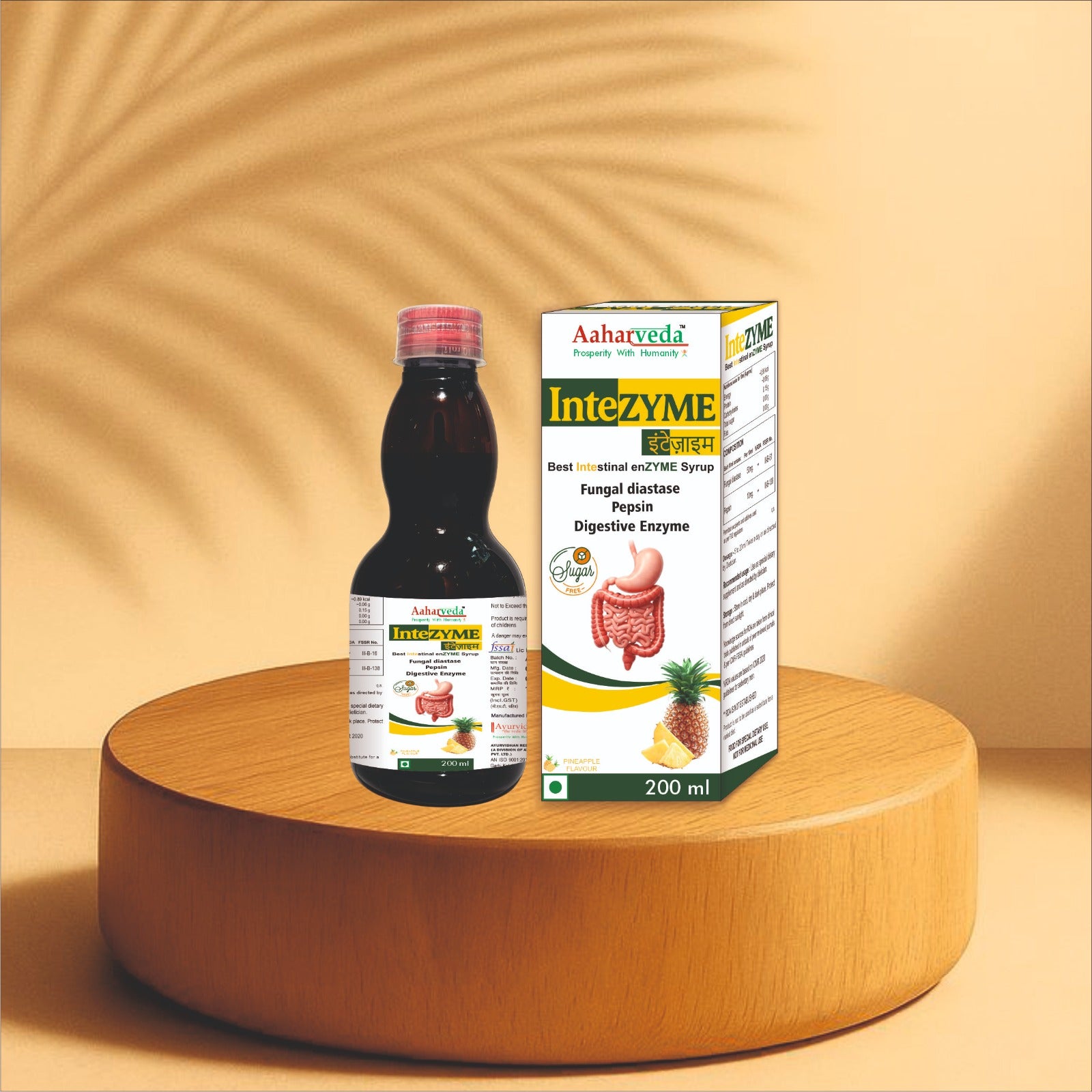 InteZYME Digestive Enzyme Syrup 200ml with Fungal Diastase & Pepsin