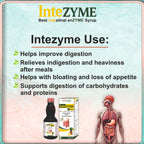 InteZYME Digestive Enzyme Syrup 200ml with Fungal Diastase & Pepsin