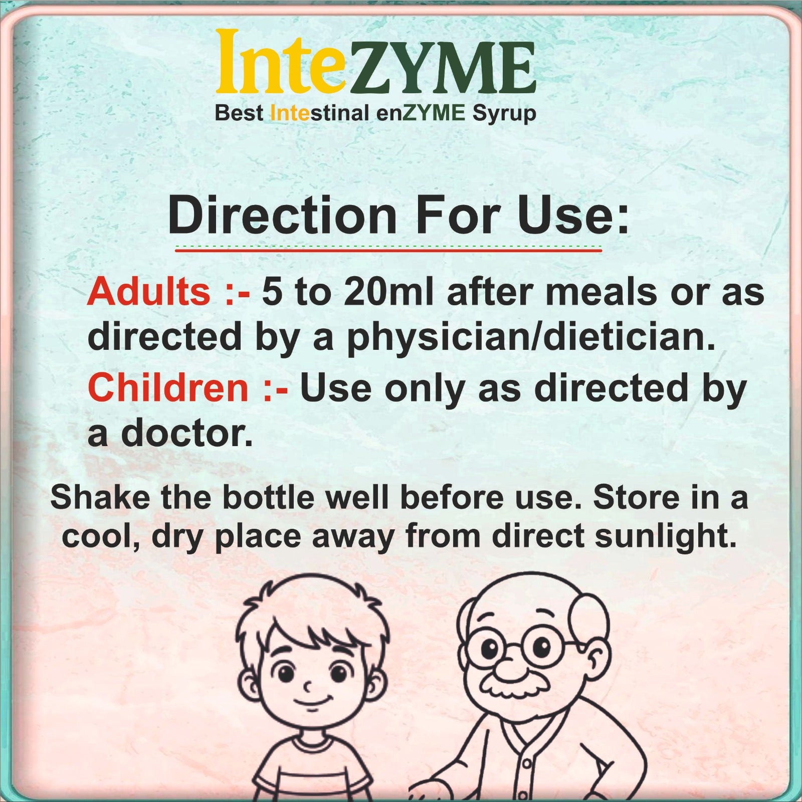 InteZYME Digestive Enzyme Syrup 200ml with Fungal Diastase & Pepsin
