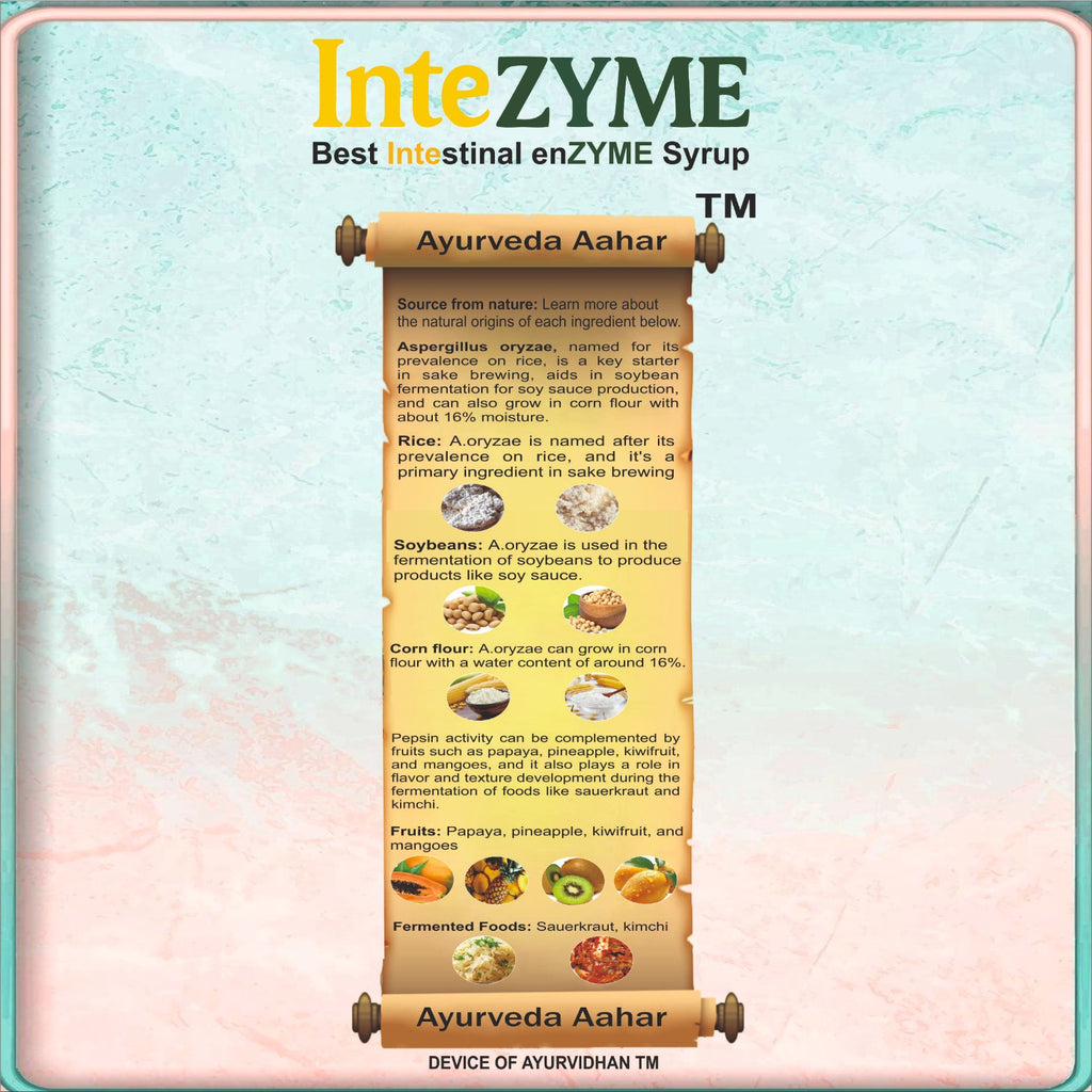 InteZYME Digestive Enzyme Syrup 200ml with Fungal Diastase & Pepsin