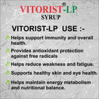 Aaharveda VITORIST-LP Multivitamin & Antioxidant Syrup – 220ml