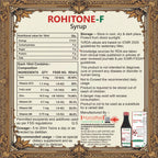 ROHITONE-F Syrup 200ml with Iron, Folic Acid, Zinc & Vitamin B Complex