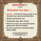 ROHITONE-F Syrup 200ml with Iron, Folic Acid, Zinc & Vitamin B Complex