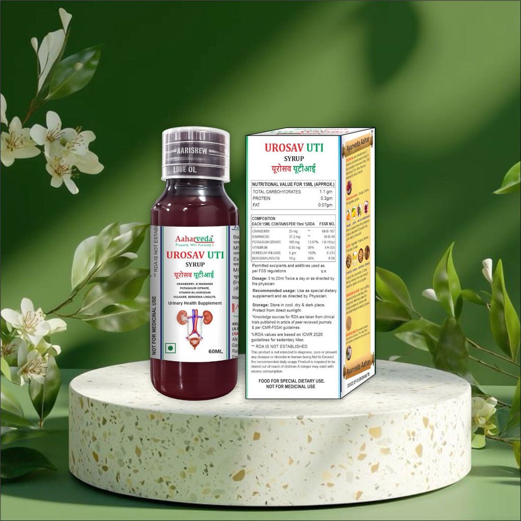 UROSAV UTI Syrup 60 ML – Urinary Health Dietary Supplement
