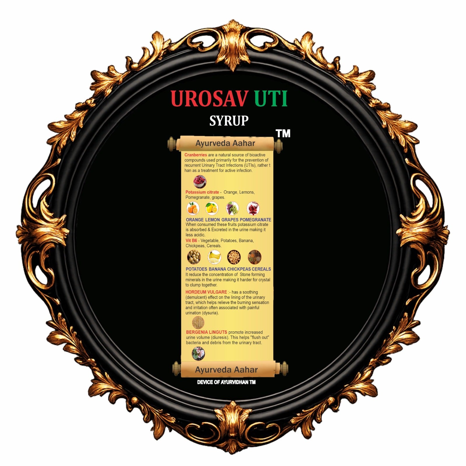 UROSAV UTI Syrup 60 ML – Urinary Health Dietary Supplement