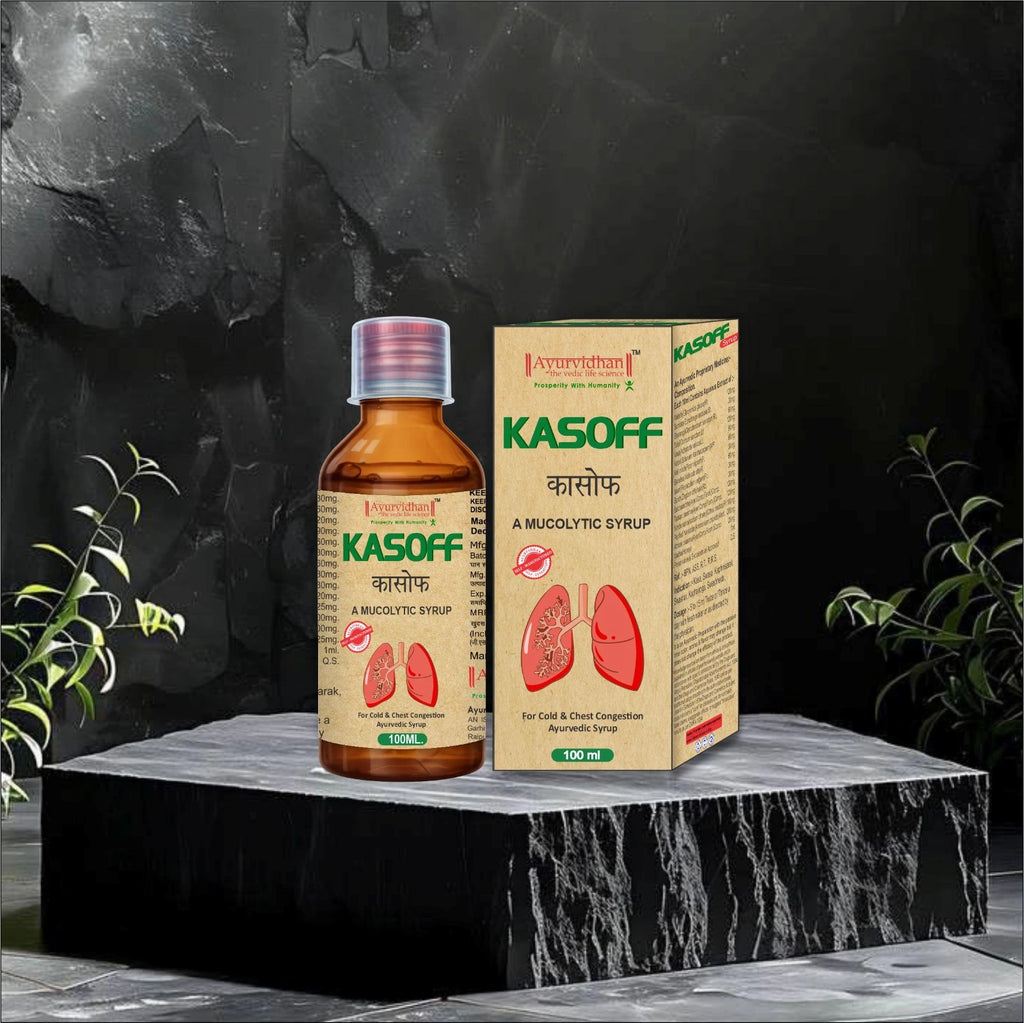 Ayurvidhan Kasoff Syrup 100ml | Herbal Respiratory Care Formula