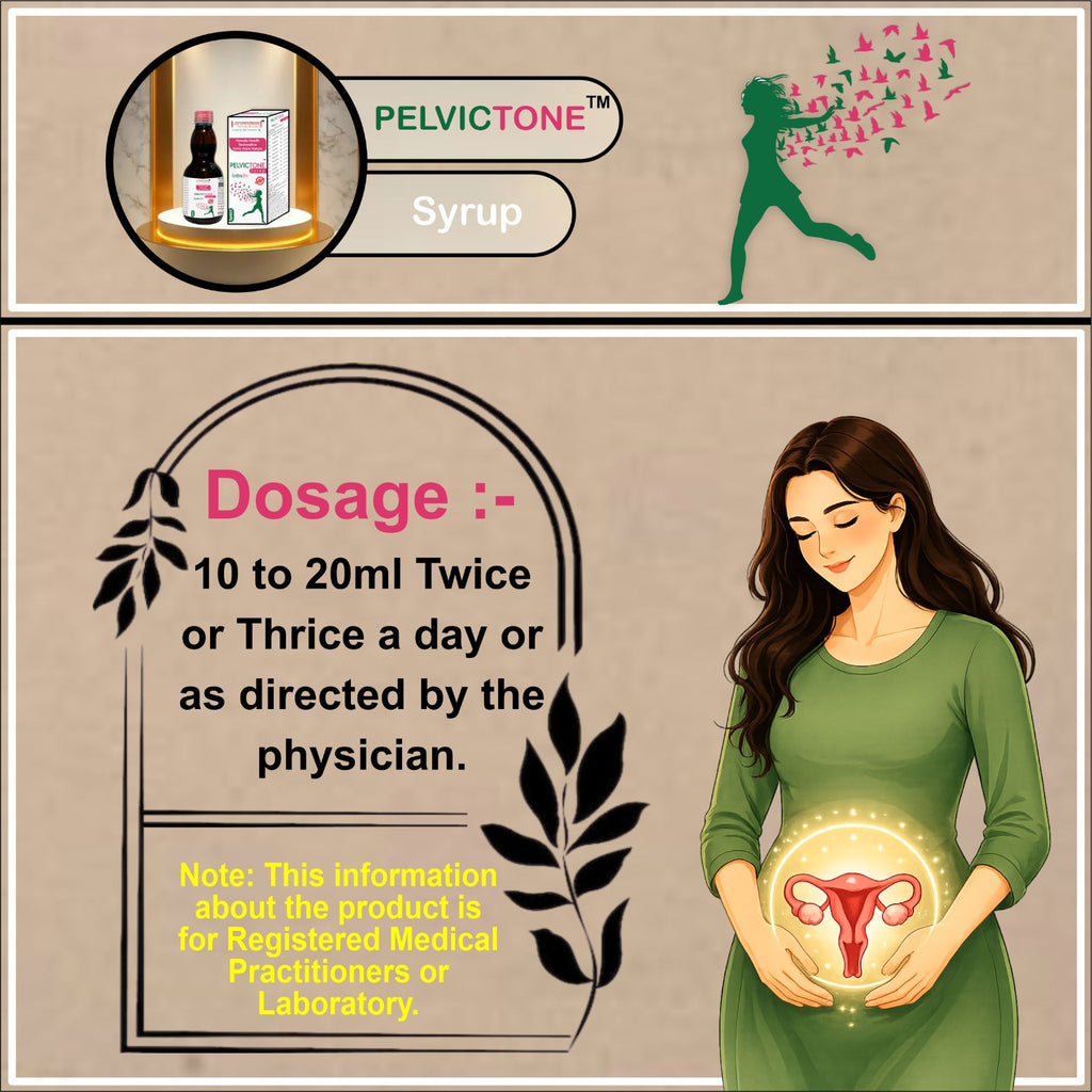 Pelvictone Uterine Tonic Syrup (200ml) | Ayurvedic Uterine Health Formula