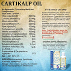 Cartikalp Joint Oil composition and usage information